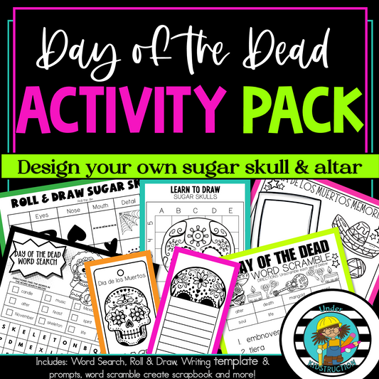 Day of the Dead Fun Activity Pack: I-SPY Activities & Writing prompts