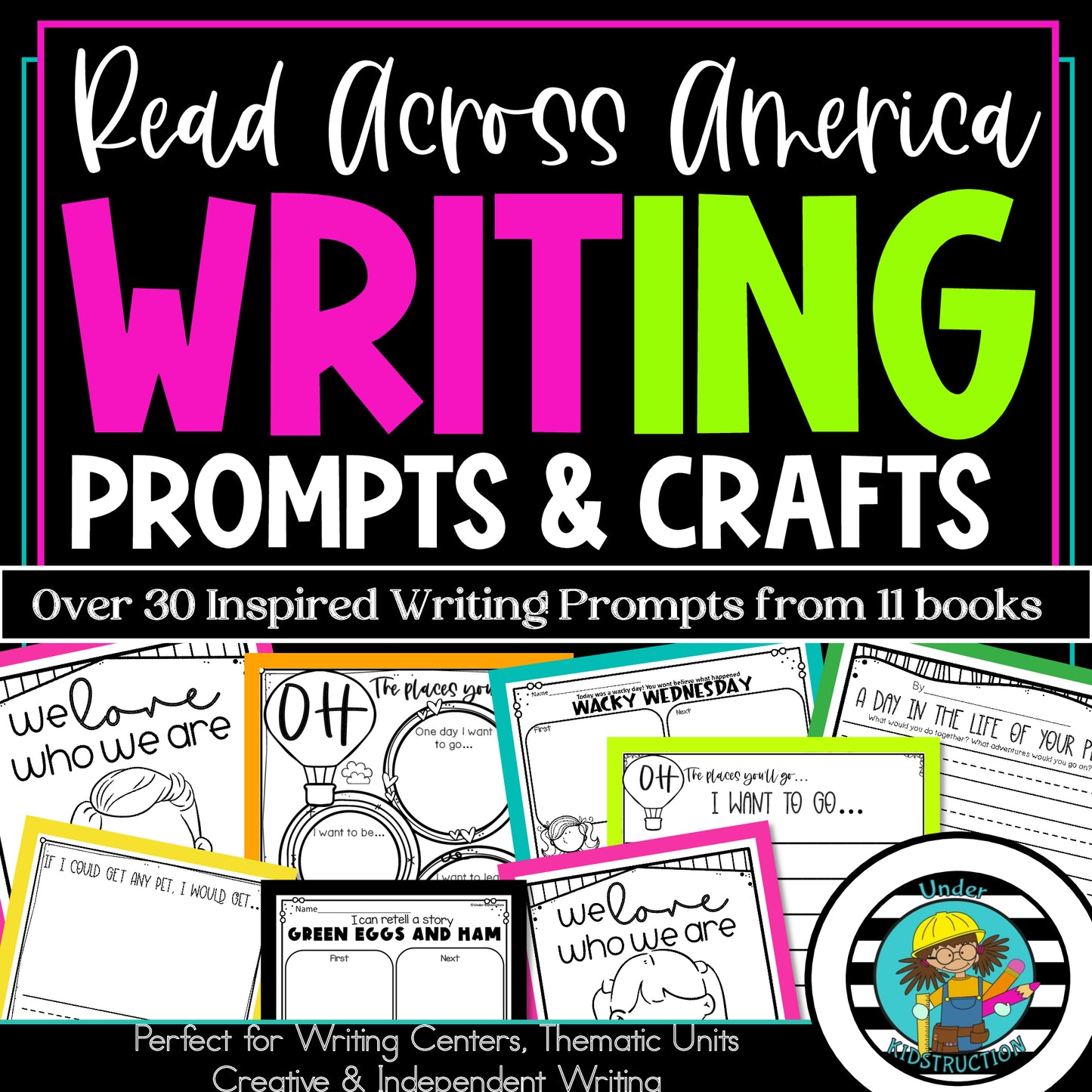 Read Across America Week Creative Writing & Drawing Prompts