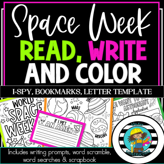 Space Week Coloring Pages & Activities Fun Pack